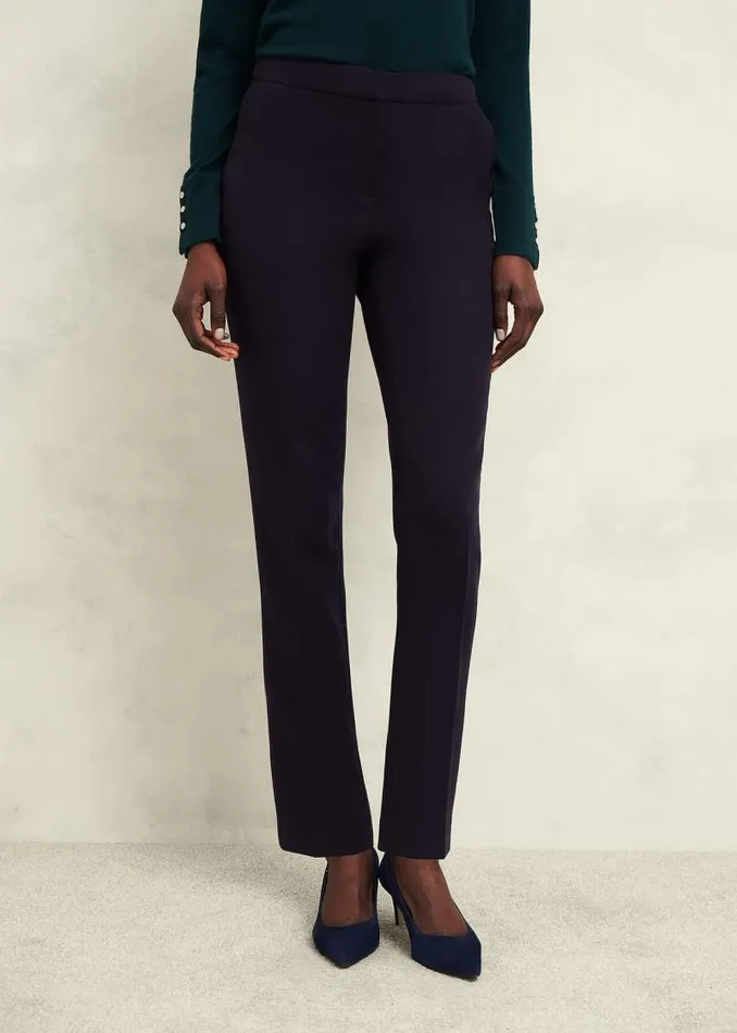 Women HOBBS Trousers Aly Slim Trousers Navy