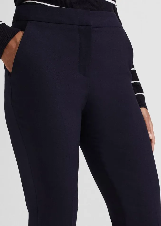 Women HOBBS Trousers Petite Gael Trousers Navy