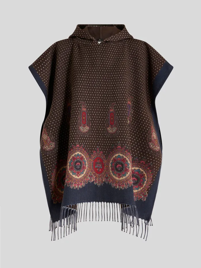 Women Hooded Cape Etro Coats And Outerwear