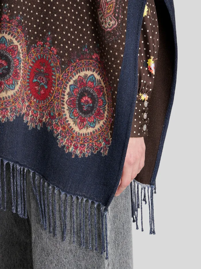 Women Hooded Cape Etro Coats And Outerwear