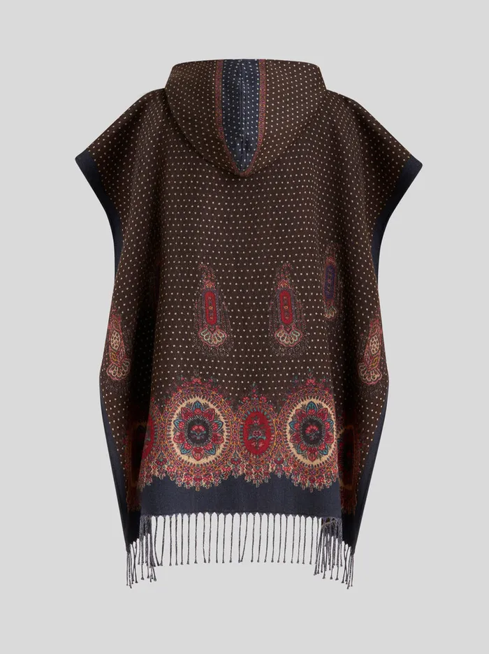 Women Hooded Cape Etro Coats And Outerwear