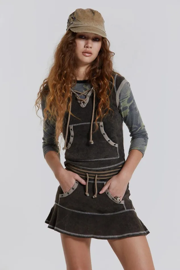 Women Hooded Jersey Cap Sleeve Top Jaded London CoOrds