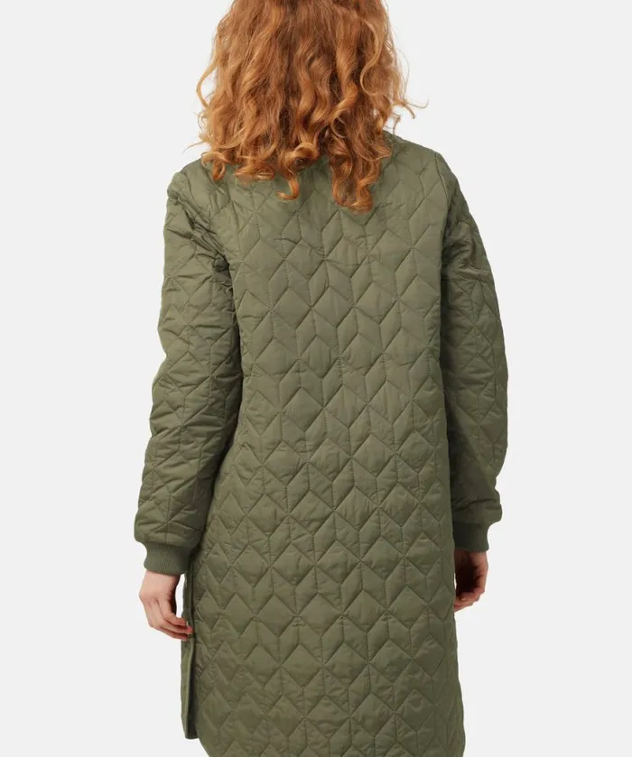 Women Ilse Jacobsen Padded Quilt Coat 8211 Army