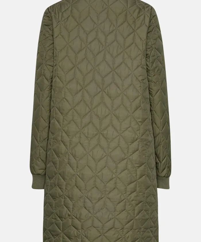 Women Ilse Jacobsen Padded Quilt Coat 8211 Army