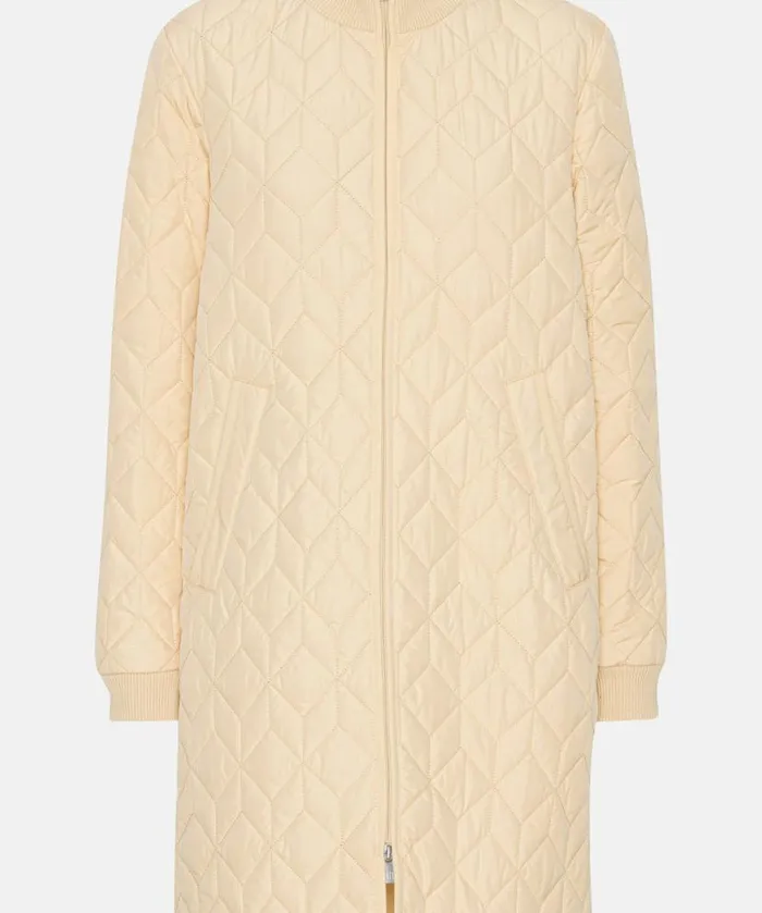 Women Ilse Jacobsen Padded Quilt Coat 8211 Beige