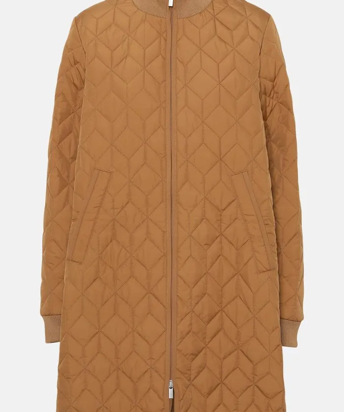 Women Ilse Jacobsen Padded Quilt Coat 8211 Cashew