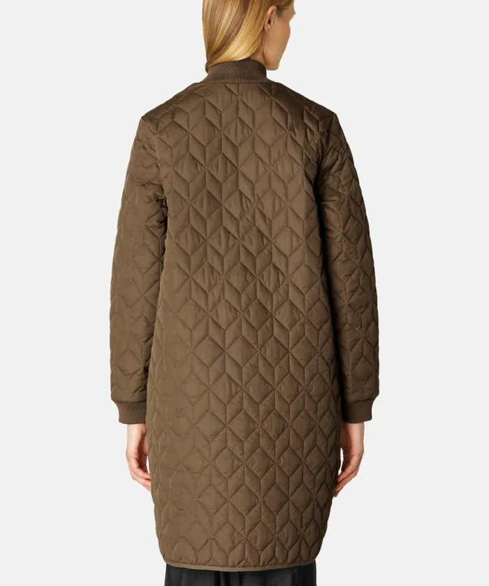 Women Ilse Jacobsen Padded Quilt Coat 8211 Cub Brown