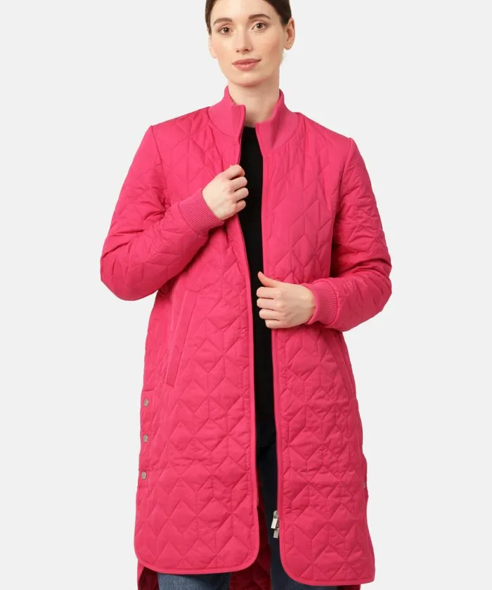 Women Ilse Jacobsen Padded Quilt Coat 8211 Magenta