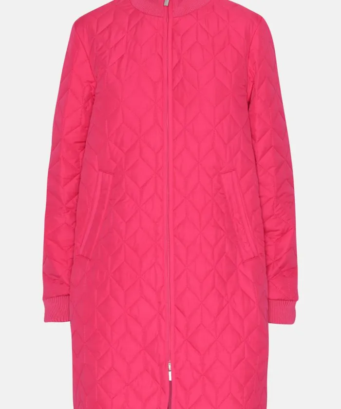 Women Ilse Jacobsen Padded Quilt Coat 8211 Magenta