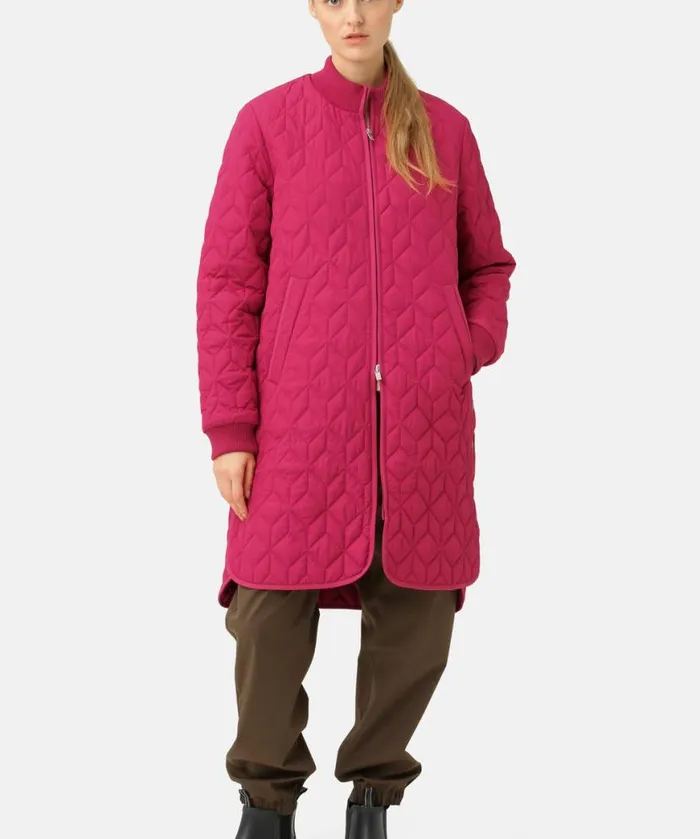 Women Ilse Jacobsen Padded Quilt Coat 8211 Sangria
