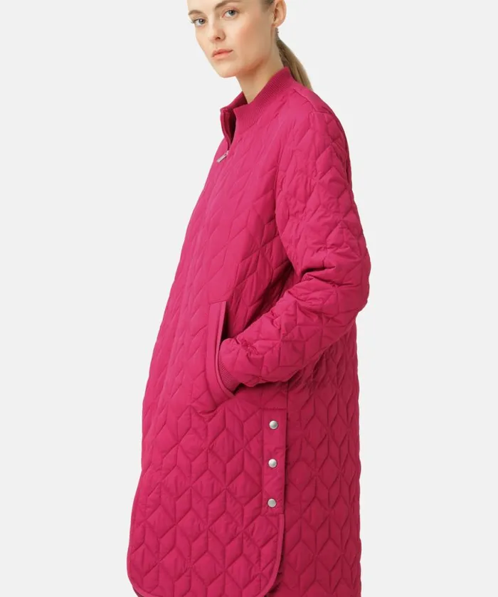 Women Ilse Jacobsen Padded Quilt Coat 8211 Sangria