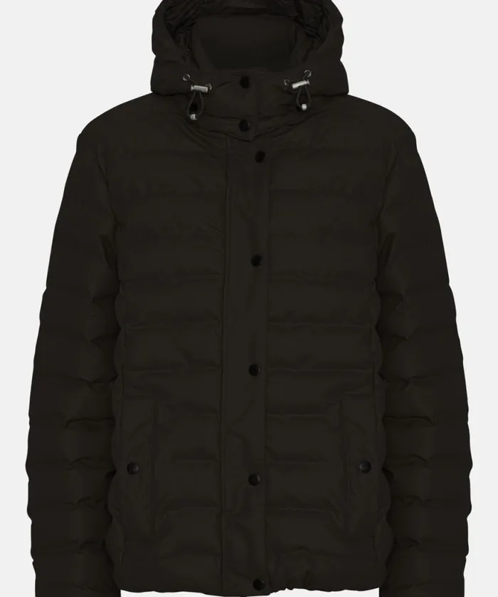Women Ilse Jacobsen Padded Rain Jacket 8211 Black