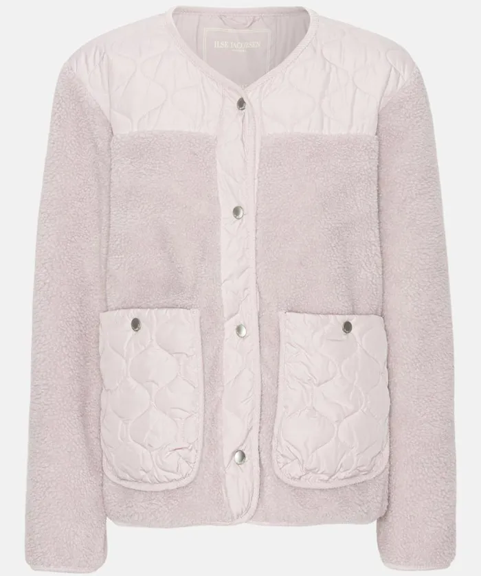 Women Ilse Jacobsen Quilt Fleece Jacket 8211 Concrete Women Ilse Jacobsen Quilt Fleece Jacket 8211 Concrete