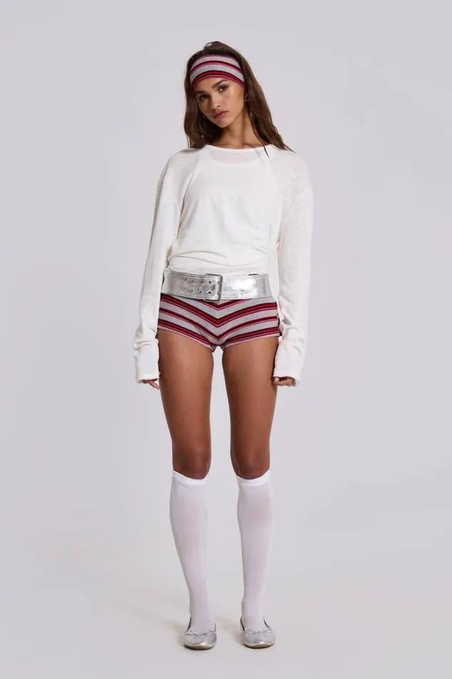 Women Isla Stripe Mini Shorts Jaded London CoOrds