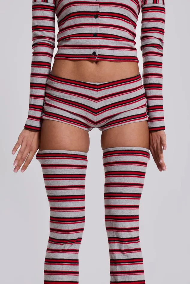 Women Isla Stripe Mini Shorts Jaded London CoOrds