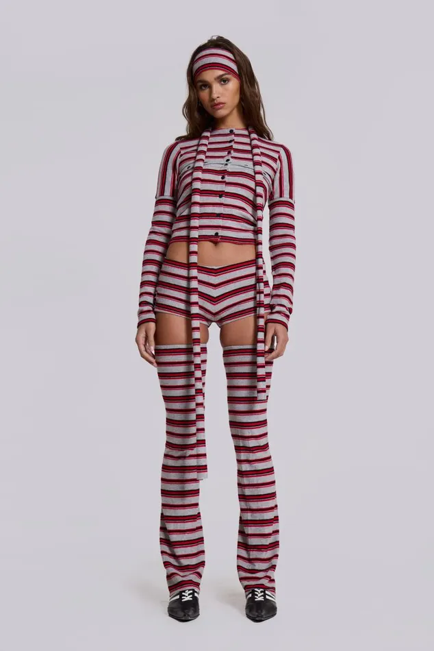 Women Isla Stripe Mini Shorts Jaded London CoOrds