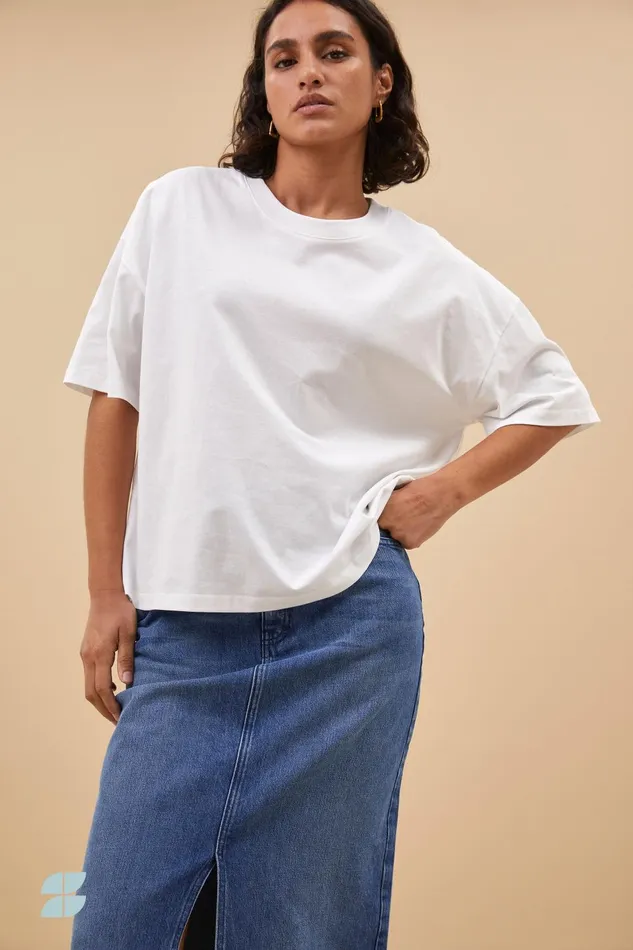 Women Jade T Shirt White Bybar Tops and Shirts