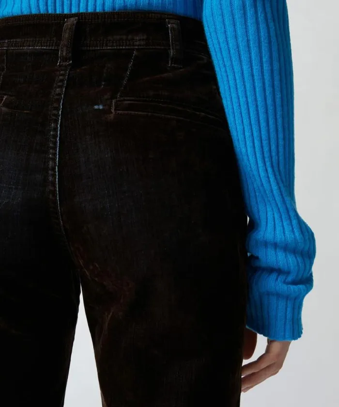 Women Jeans Pinko Dark Jeans With Flocking Deep Brown Women Jeans Pinko Dark Jeans With Flocking Deep Brown