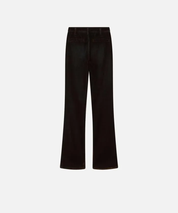 Women Jeans Pinko Dark Jeans With Flocking Deep Brown Women Jeans Pinko Dark Jeans With Flocking Deep Brown