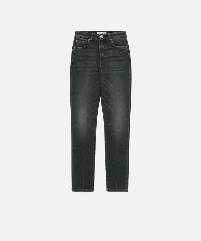 Women Jeans Pinko Vintage Skinny Jeans Dark Grey Dirty Wash Women Jeans Pinko Vintage Skinny Jeans Dark Grey Dirty Wash