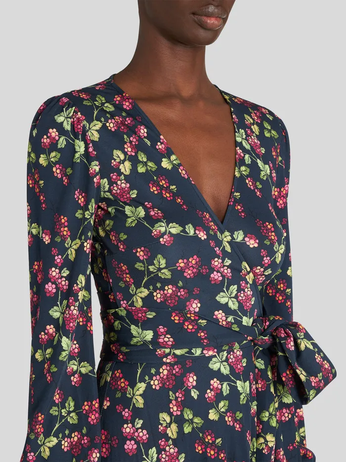 Women Jersey Wrap Dress Etro Dresses