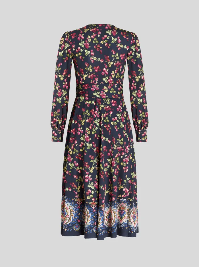 Women Jersey Wrap Dress Etro Dresses