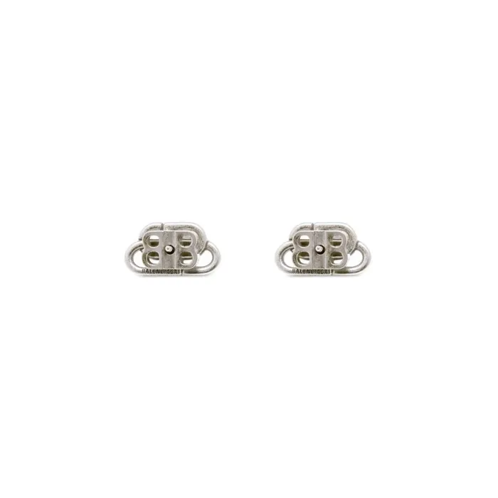 Women Jewellery Balenciaga Bb Xs Stud Earrings In Silver