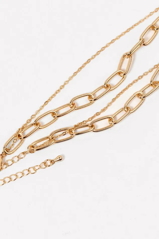 Women Jewellery Cupshe Sandbar Geometric Copper Necklace Golden