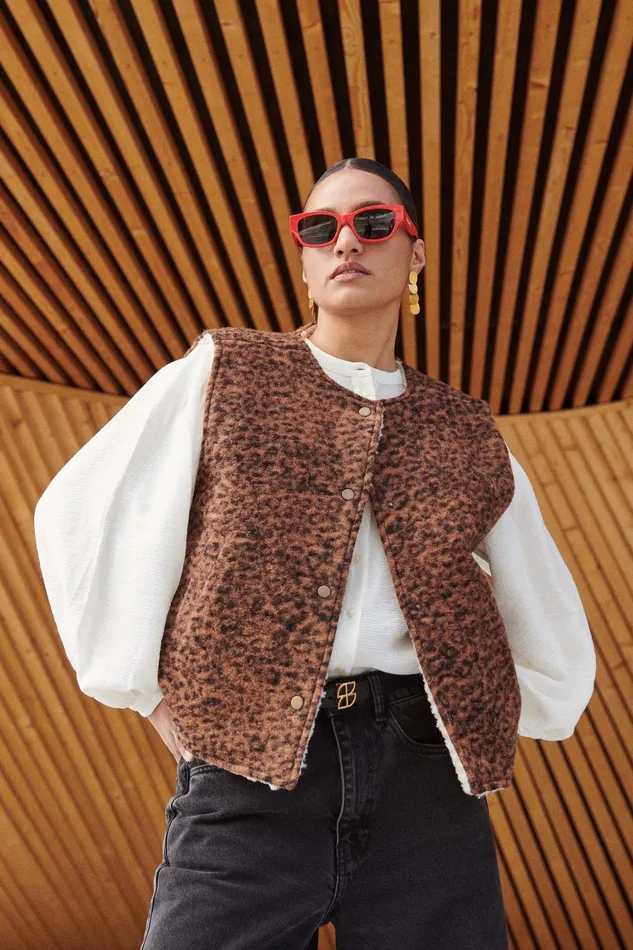Women Joelle Leo Jacket Leopard Bybar Jackets