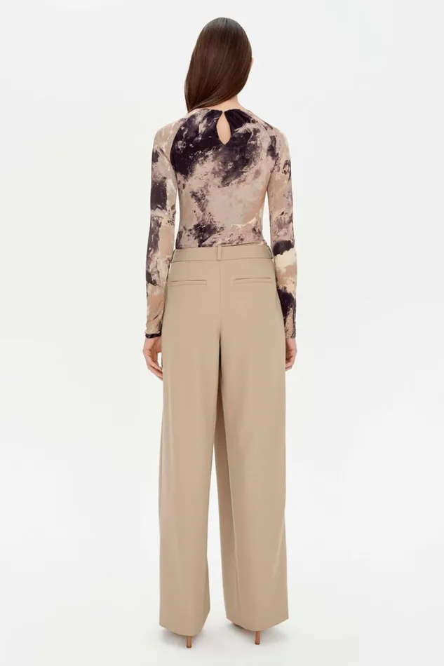 Women Kandice Top Macadamia Rock Crystal Print Jonathan Simkhai Tops and Bodysuits