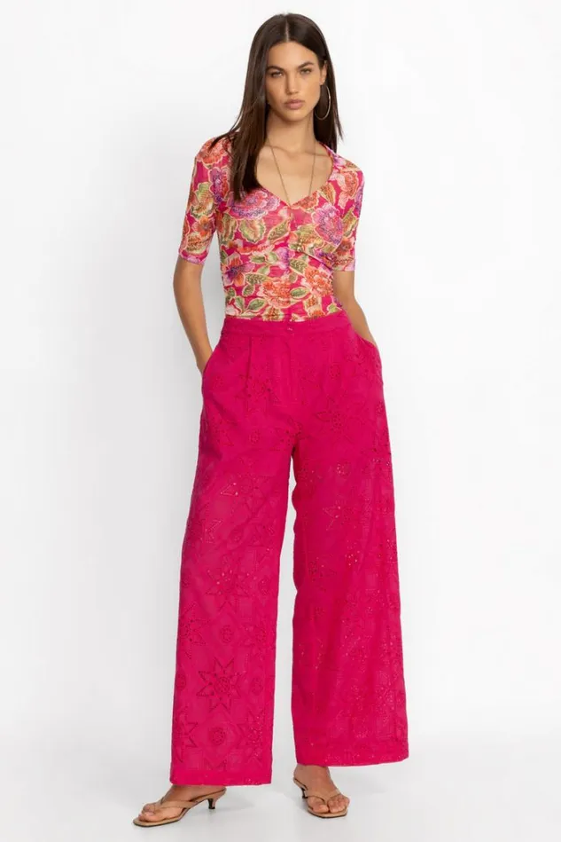 Women KOLBIE WIDE LEG PANT Love Potion Johnny Was Bottoms Women KOLBIE WIDE LEG PANT Love Potion Johnny Was Bottoms