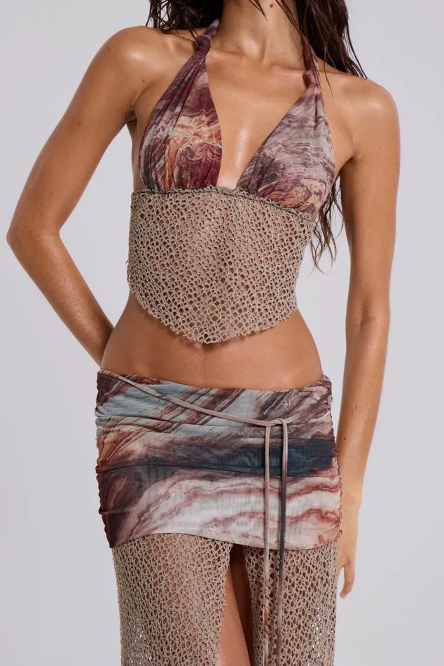 Women Kumina Hankerchief Plunge Top Jaded London Bikini Tops