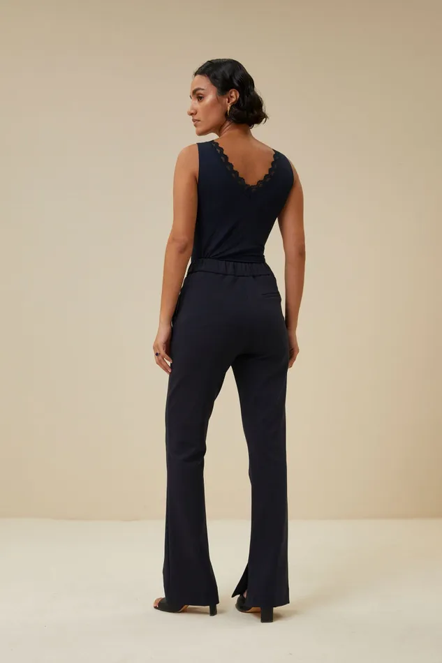 Women Lace Singlet Dark Navy Bybar Tops and Shirts