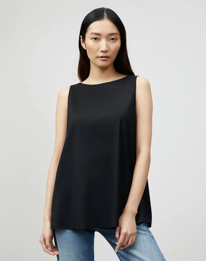 Women Lafayette 148 New York Blouses and Shirts PlusSize Isa Blouse In Italian Stretch Cotton Black Women Lafayette 148 New York Blouses and Shirts PlusSize Isa Blouse In Italian Stretch Cotton Black