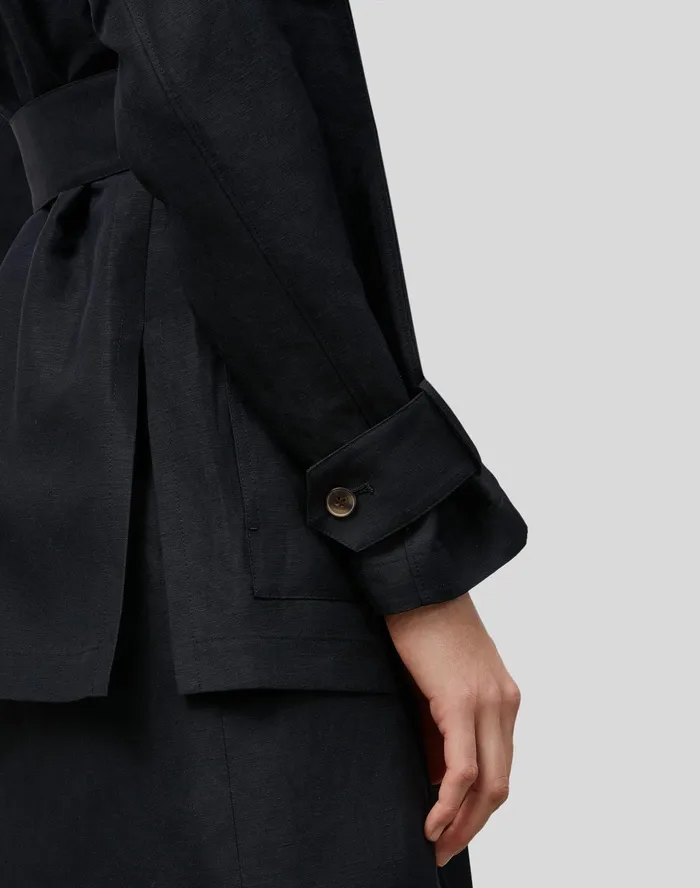 Women Lafayette 148 New York Jackets and Blazers PlusSize Stewart Jacket In Coastal Cloth Black