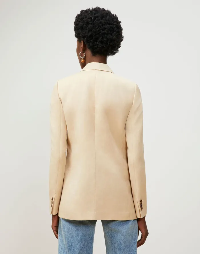 Women Lafayette 148 New York Jackets and Blazers Turner Blazer In Veranda Cloth Rye
