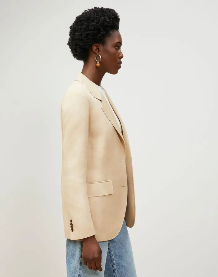 Women Lafayette 148 New York Jackets and Blazers Turner Blazer In Veranda Cloth Rye