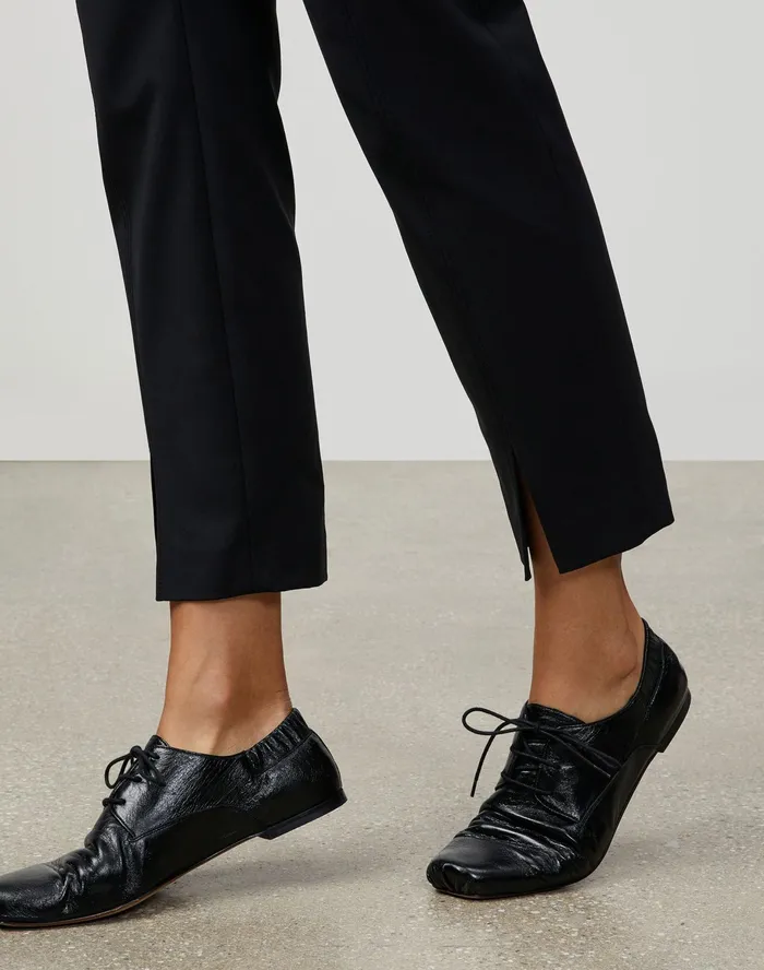 Women Lafayette 148 New York Pants and Shorts Fundamental BiStretch Ankle Waldorf Slim Pant Black
