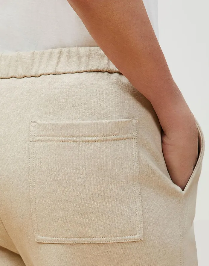 Women Lafayette 148 New York Pants and Shorts Webster Ankle Pant In Italian CottonLinen Terry Papyrus