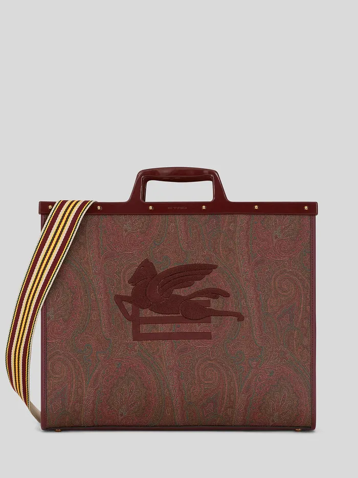 Women Large Love Trotter Paisley Bag Etro Shopping Bags