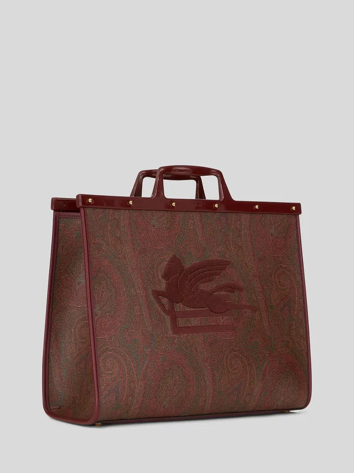 Women Large Love Trotter Paisley Bag Etro Shopping Bags