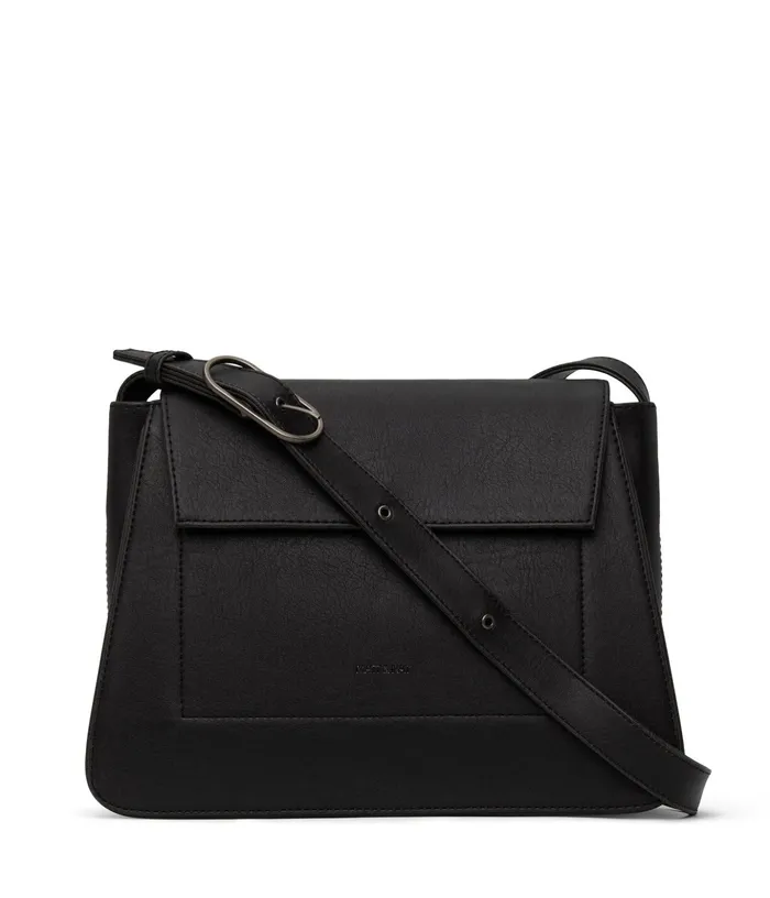 Women Leia Vegan Shoulder Bag 8211 Vintage Black Matt and Nat Shoulder Bags