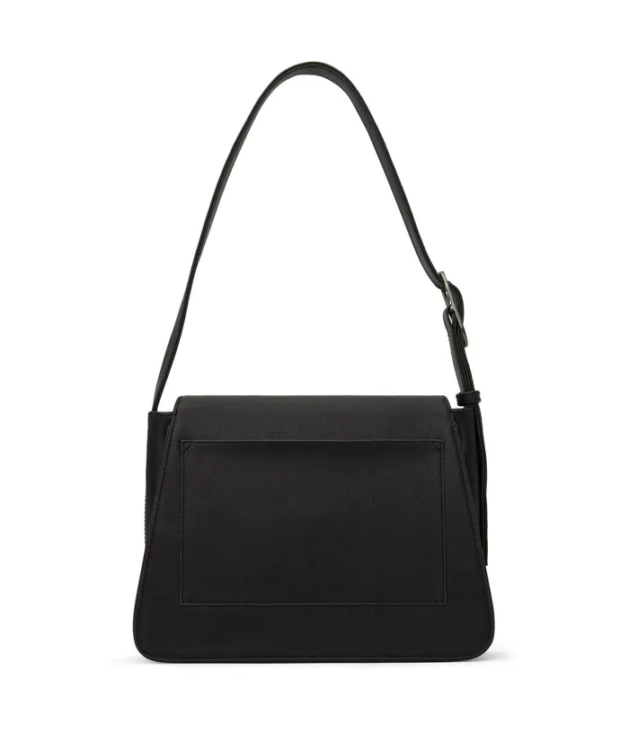 Women Leia Vegan Shoulder Bag 8211 Vintage Black Matt and Nat Shoulder Bags