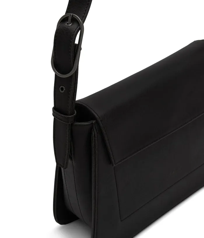 Women Leia Vegan Shoulder Bag 8211 Vintage Black Matt and Nat Shoulder Bags