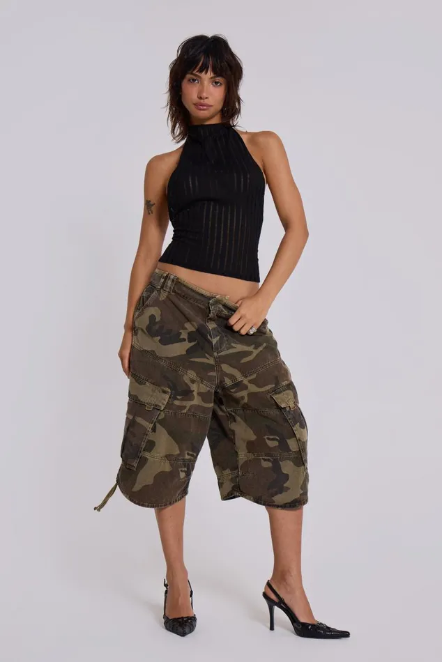 Women Leopard Zene Backless Top Jaded London Crop Tops