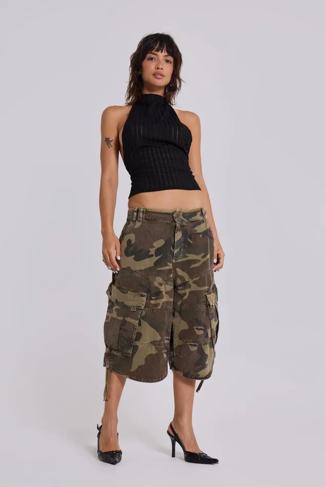 Women Leopard Zene Backless Top Jaded London Crop Tops