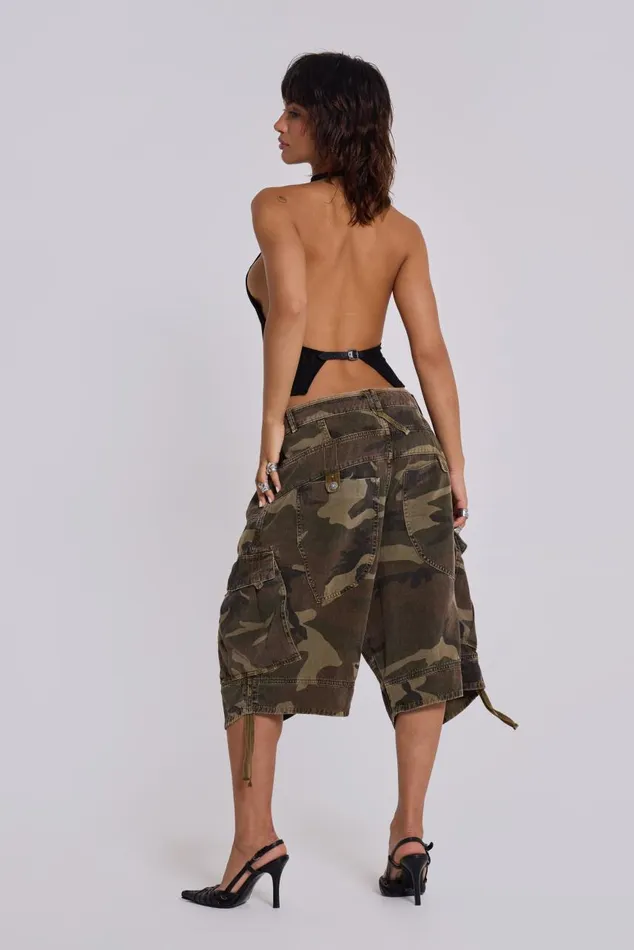 Women Leopard Zene Backless Top Jaded London Crop Tops