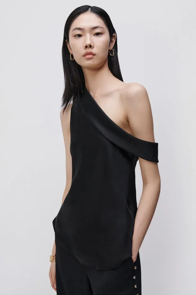 Women Lexy Cold Shoulder Top EXCLUSIVE Black Jonathan Simkhai Tops and Bodysuits Women Lexy Cold Shoulder Top EXCLUSIVE Black Jonathan Simkhai Tops and Bodysuits