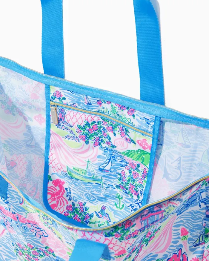 Women Lilly Pulitzer Bags Getaway Packable Tote Roxie Pink Pb Anniversary Toile Women Lilly Pulitzer Bags Getaway Packable Tote Roxie Pink Pb Anniversary Toile