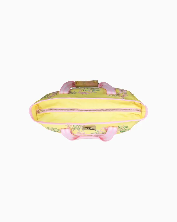 Women Lilly Pulitzer Bags Picnic Cooler Finch Yellow Tropical Oasis Engineered Women Lilly Pulitzer Bags Picnic Cooler Finch Yellow Tropical Oasis Engineered